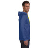 Anvil Men's Heather Blue Lightweight Long-Sleeve Hooded T-Shirt