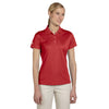 adidas-womens-red-basic-polo