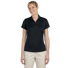 adidas-womens-black-text-polo