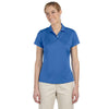 adidas-womens-blue-text-polo