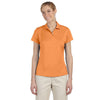 adidas-womens-orange-text-polo