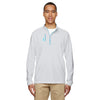 adidas-golf-light-grey-mixed-quarter-zip