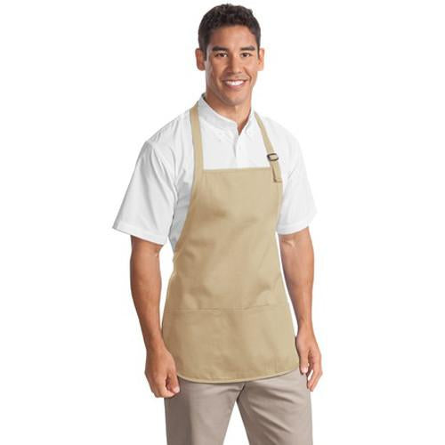 Port Authority Stone Medium Length Apron with Pouch Pockets