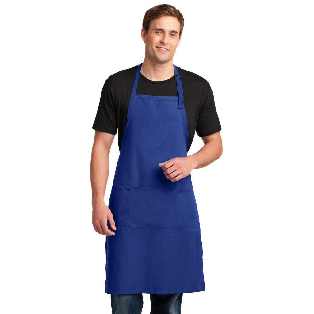 Port Authority Royal Easy Care Extra Long Bib Apron with Stain Release