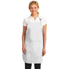 Port Authority White Easy Care Full-Length Apron with Stain Release