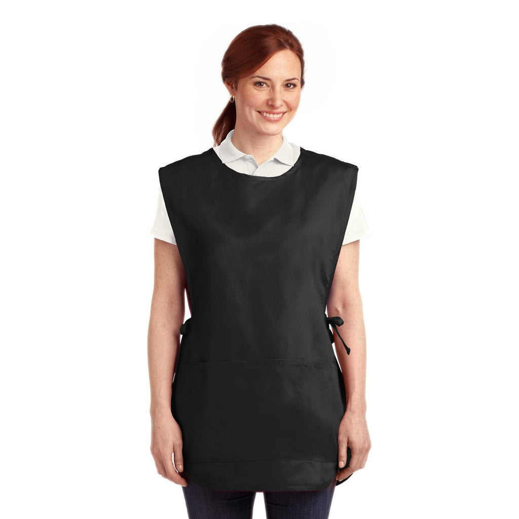 Port Authority Black Easy Care Cobbler Apron with Stain Release