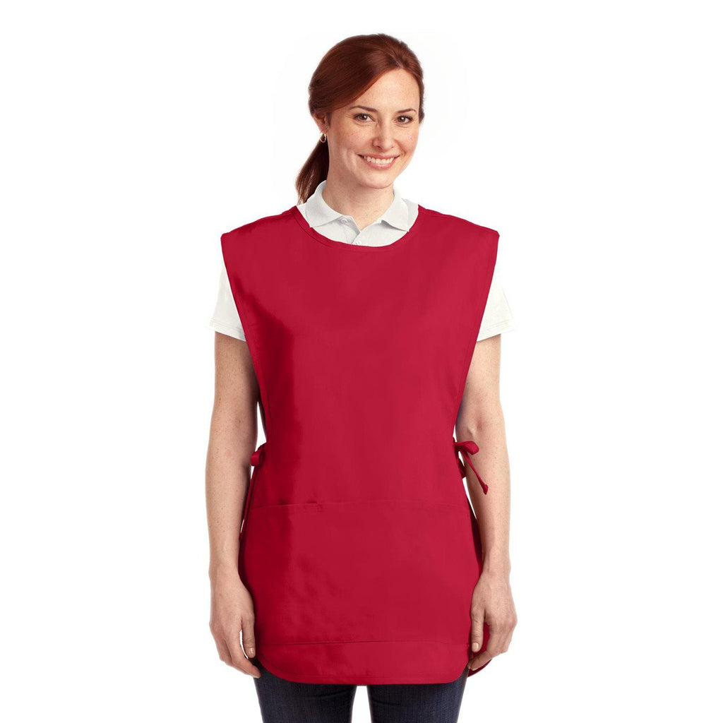 Port Authority Red Easy Care Cobbler Apron with Stain Release