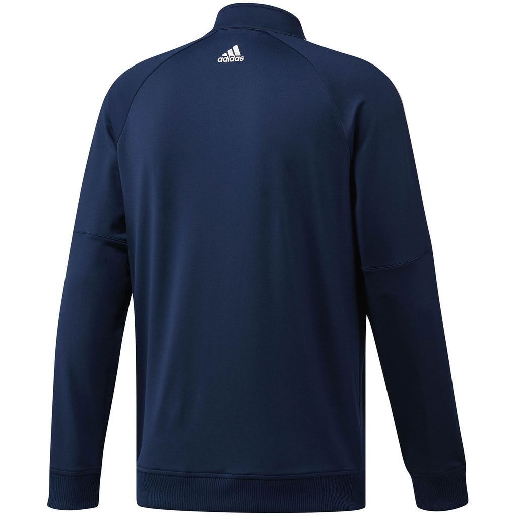 adidas Men's Collegiate Navy 3-Stripe Layering 1/4 Zip Top