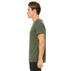 Bella + Canvas Men's Military Green Jersey Raw Neck T-Shirt