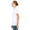 Bella + Canvas Men's White Jersey Raw Neck T-Shirt