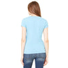 Bella + Canvas Women's Baby Blue Jersey Short-Sleeve V-Neck T-Shirt