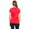 Bella + Canvas Women's Red Jersey Short-Sleeve V-Neck T-Shirt