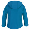 B&C Youth Azure Hooded Softshell