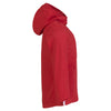 B&C Youth Red Hooded Softshell