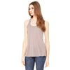 Bella + Canvas Women's Pebble Brown Flowy Racerback Tank