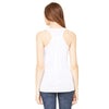 Bella + Canvas Women's White Flowy Racerback Tank