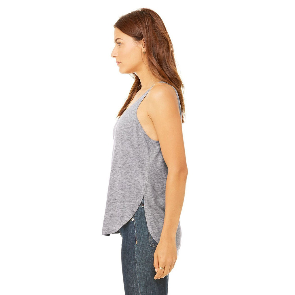 Bella + Canvas Women's Athletic Heather Flowy Side Slit Tank