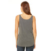 Bella + Canvas Women's Dark Grey Heather Flowy Side Slit Tank