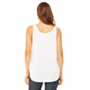 Bella + Canvas Women's White Flowy Side Slit Tank