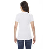 American Apparel Women's White Poly-Cotton Short-Sleeve Crewneck