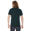 American Apparel Men's Black Aqua 50/50 Short Sleeve Tee