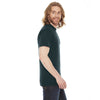 American Apparel Men's Black Aqua 50/50 Short Sleeve Tee