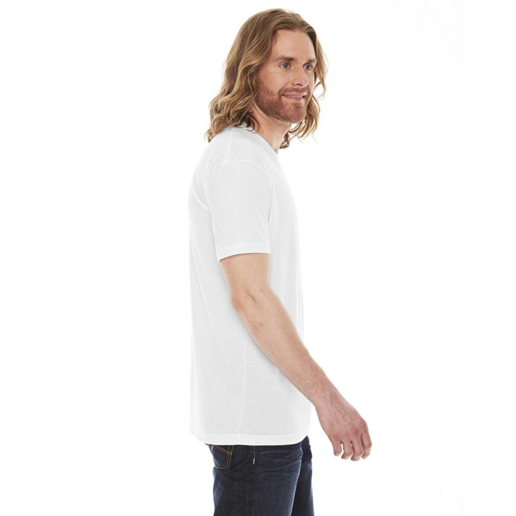 American Apparel Men's White 50/50 Short Sleeve Tee