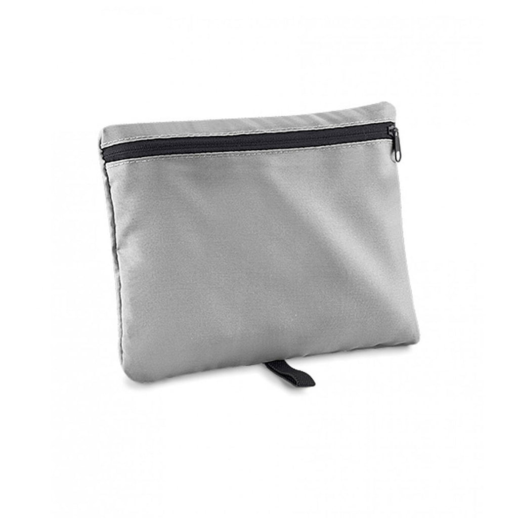 BagBase Silver/Black Packaway Barrel Bag