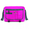 BagBase Fuchsia/Graphite Messenger Bag