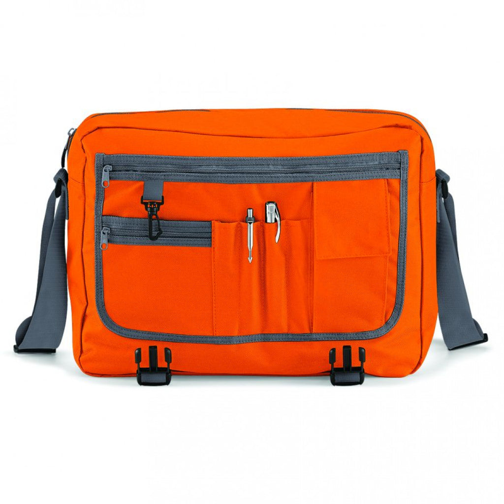 BagBase Orange/Graphite Messenger Bag