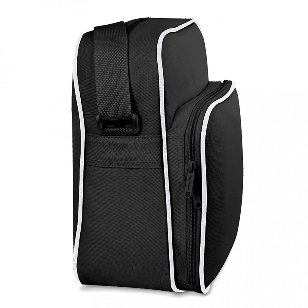 BagBase Black/White Retro Day Bag