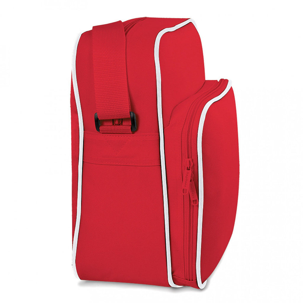 BagBase Classic Red/White Retro Day Bag