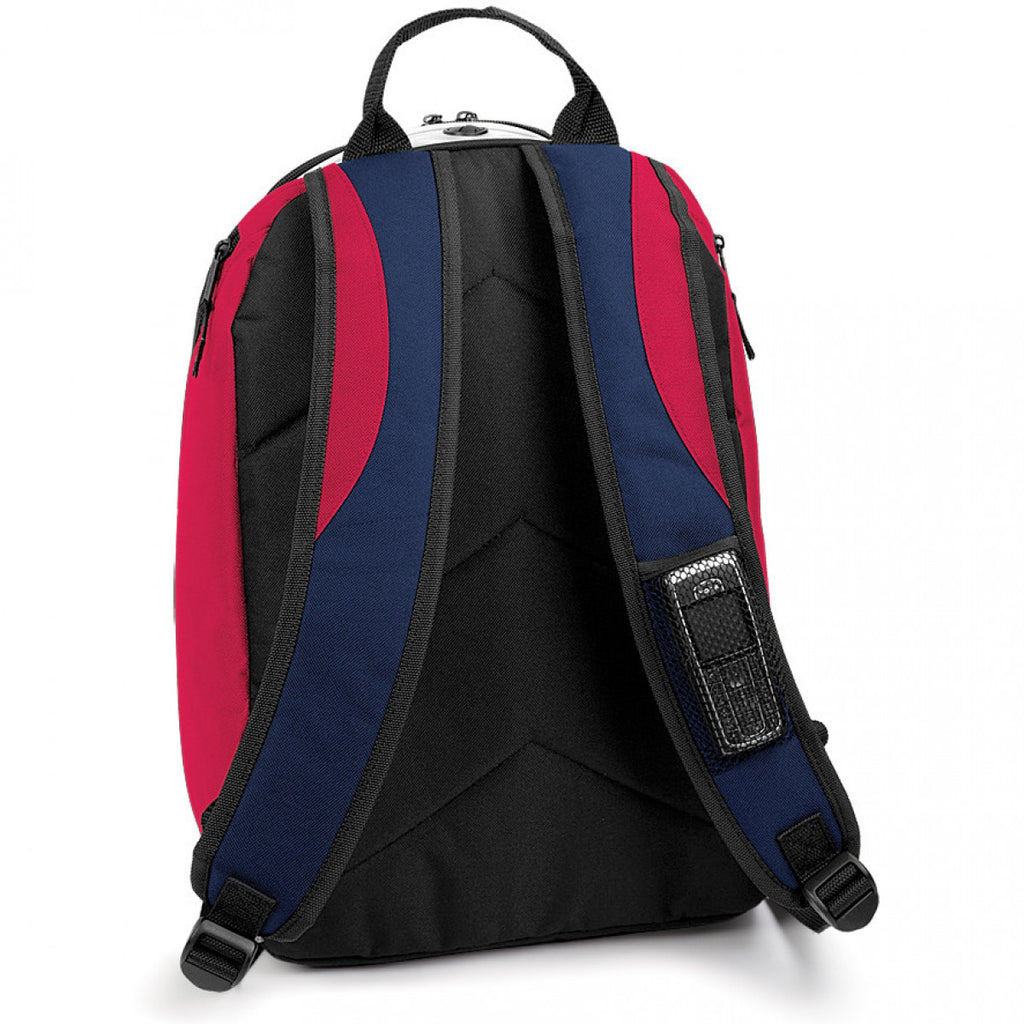 BagBase French Navy/Classic Red/White Teamwear Backpack