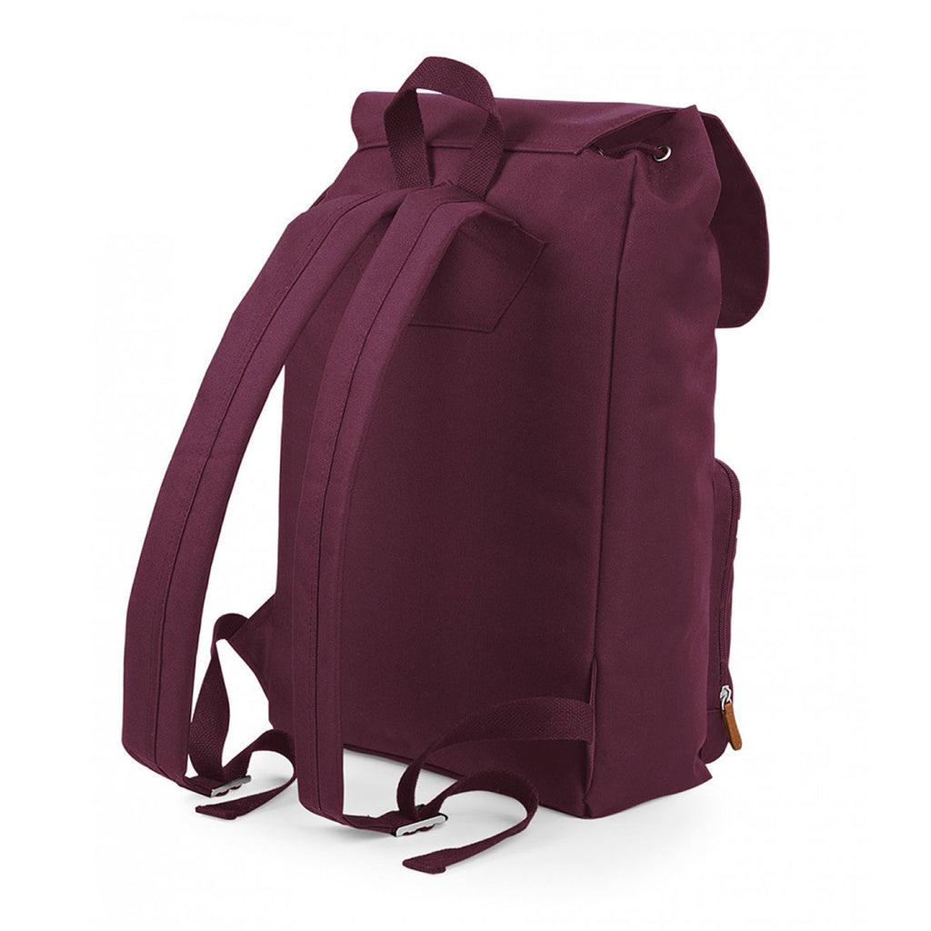 BagBase Burgundy Vintage Laptop Backpack