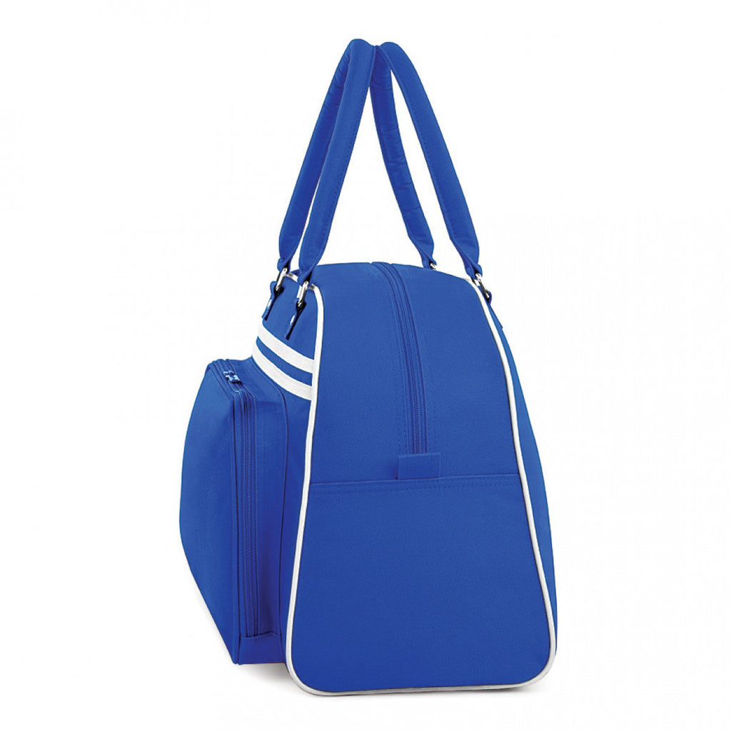 BagBase Royal/White Retro Bowling Bag