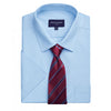 Brook Taverner Men's Blue One Vesta Short Sleeve Poplin Shirt