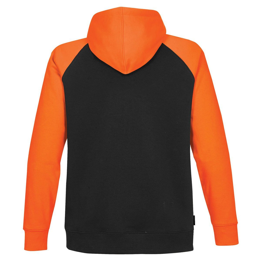 Stormtech Men's Black/Orange Omega Two-Tone Zip Hoody