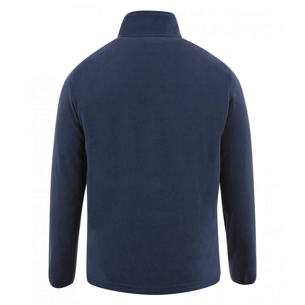 Canterbury Men's Navy/White Team Zip Neck Micro Fleece