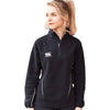 Canterbury Women's Black/White Team Zip Neck Micro Fleece