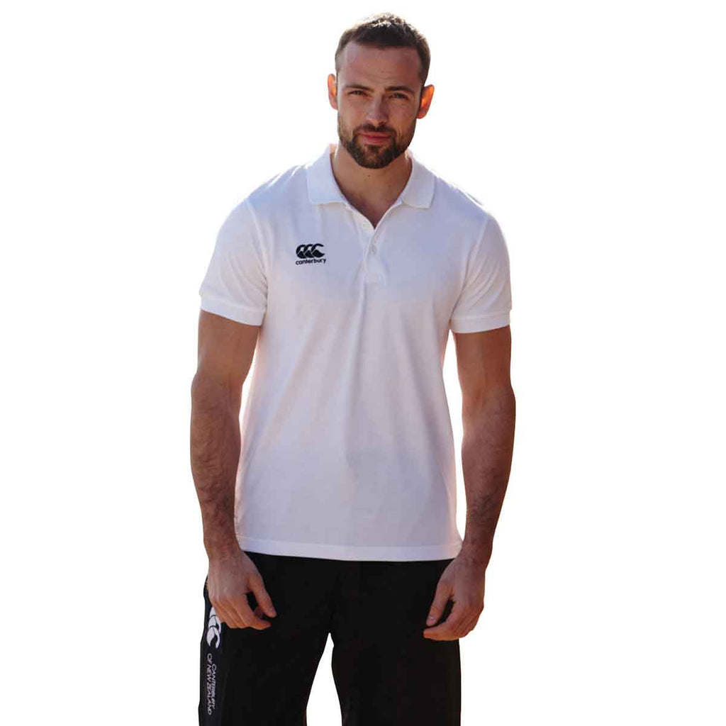 Canterbury Men's White Waimak Pique Polo Shirt
