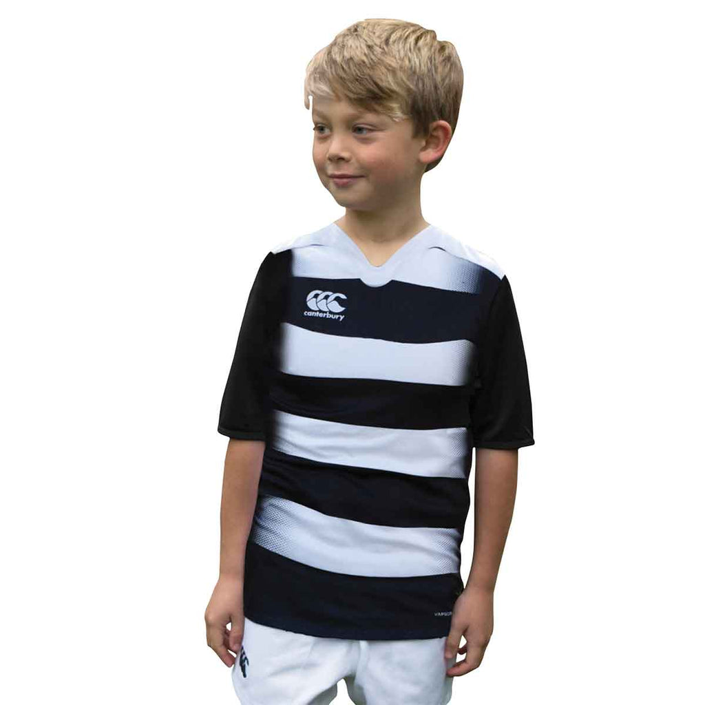Canterbury Youth Black/White Challenge Hooped Jersey