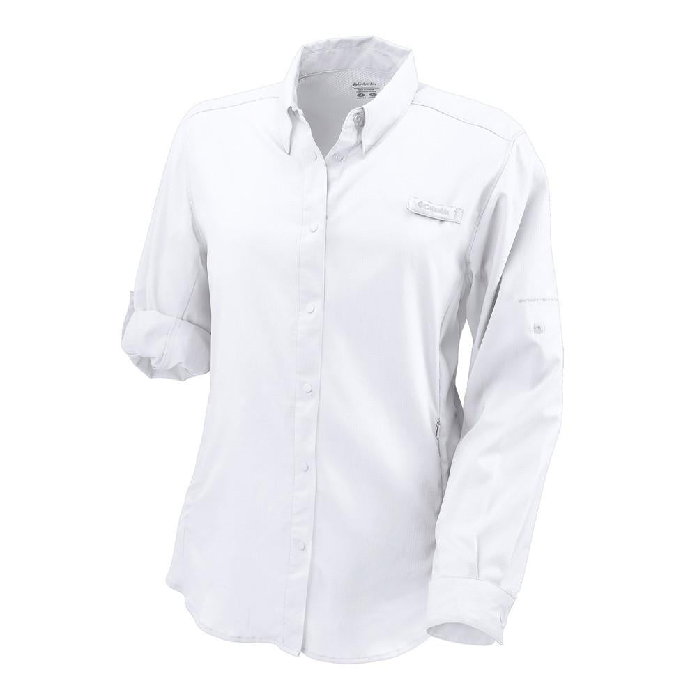 Columbia Women's White Tamiami II L/S Shirt