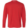 Champion Men's Scarlet Heather Vapor 4-Ounce Long-Sleeve T-Shirt