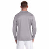 Champion Men's Slate Grey Heather Vapor 4-Ounce Long-Sleeve T-Shirt