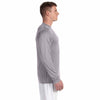 Champion Men's Slate Grey Heather Vapor 4-Ounce Long-Sleeve T-Shirt