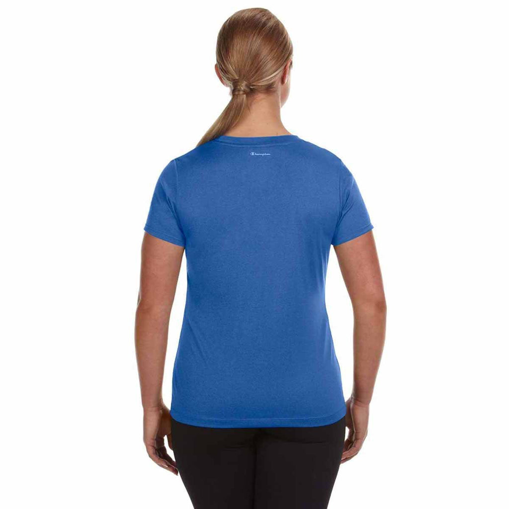 Champion Women's Athletic Royal Heather Vapor 4-Ounce T-Shirt
