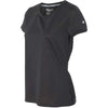 Champion Women's Black Heather Vapor 4-Ounce T-Shirt