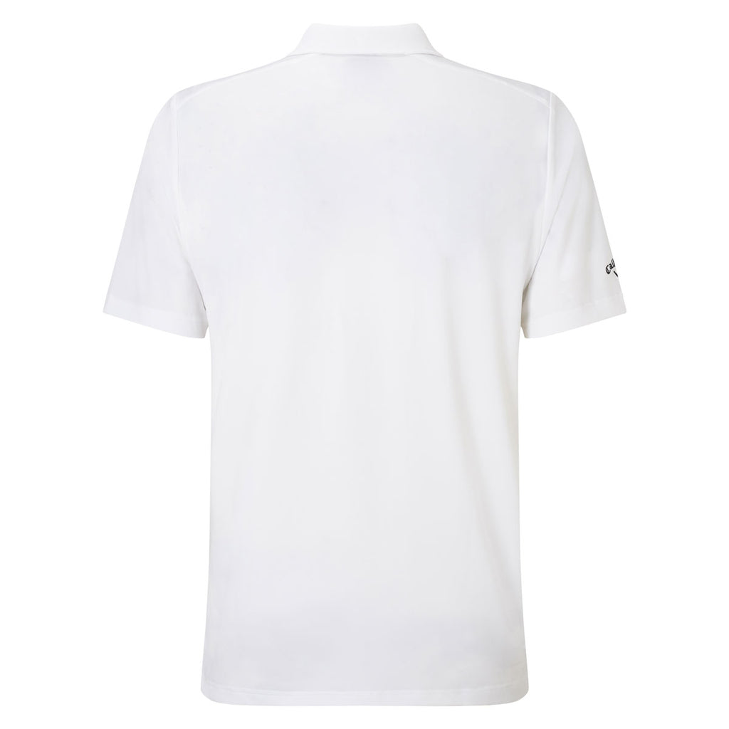 Callaway Men's Bright White Hex Opti-Stretch Polo