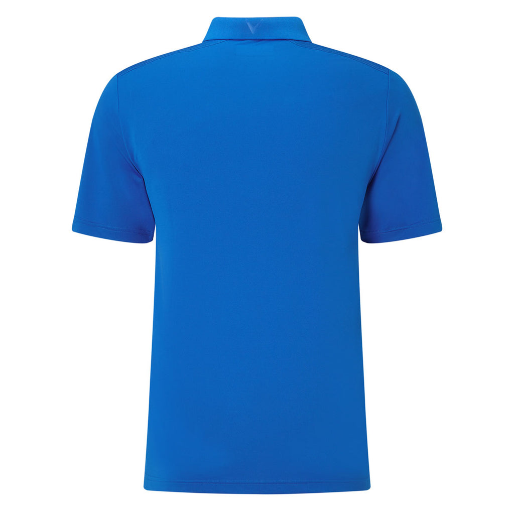Callaway Men's Magnetic Blue Hex Opti-Stretch Polo