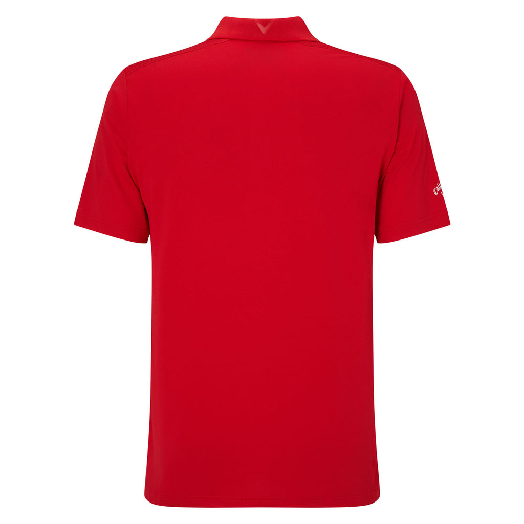 Callaway Men's Tango Red Hex Opti-Stretch Polo